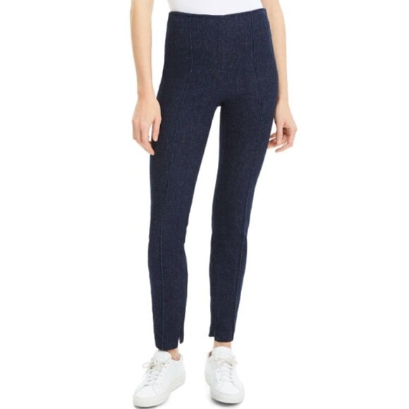 Theory Nep Denim High Rise Skinny Leggings, Indigo - Picture 1 of 3